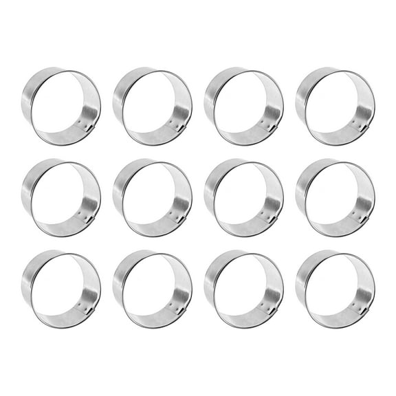 Circle Biscuit Dozen Cookie Cutters 2 inches/each O1218-W12 - The Cookie Cutter Shop - Tin Plate Steel