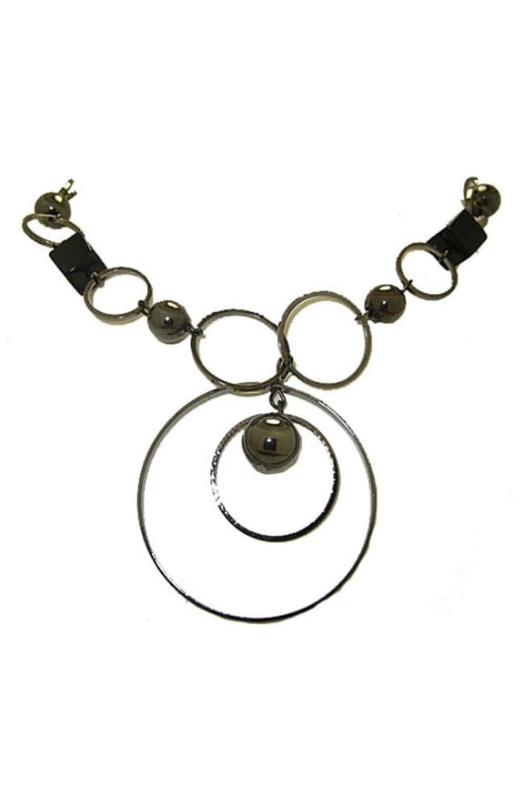 Circle & Black Squares Wholesale Necklace