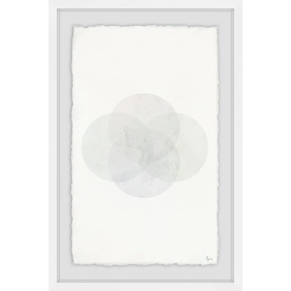 Circle Blotch Framed Painting Print