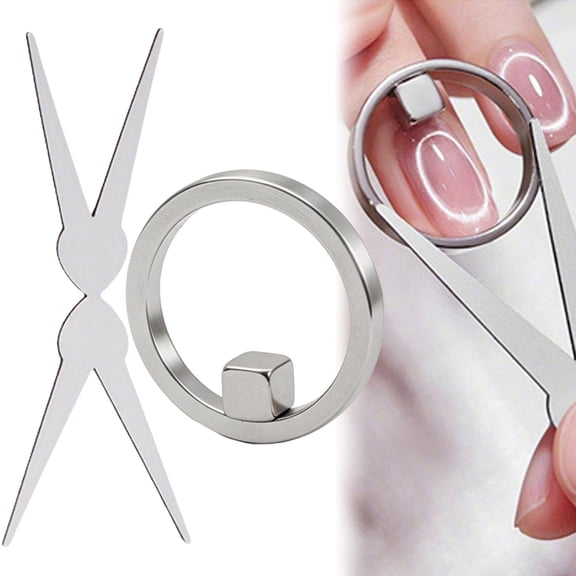 Circle Cat Eye Magnet,New Ring-Shaped Cat Eye Magnet for Nails, Strong Nail Magnet Tool, For Cat-Eye Gel Nails, For Home DIY, Beginners & Nail Artists