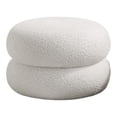 thumbnail image 1 of Circle Chair Desk Modern Footstool, Small Round Vanity Stool, Couch Bedside Foot Rest For Living Room Bedroom Study (A), 1 of 9