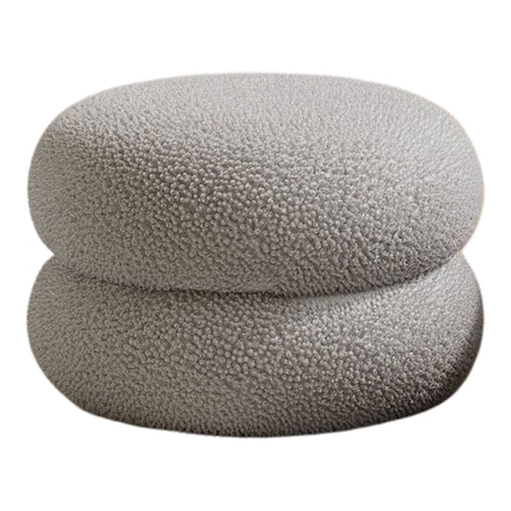 Circle Chair Desk Modern Footstool, Small Round Vanity Stool, Couch Bedside Foot Rest For Living Room Bedroom Study (C)