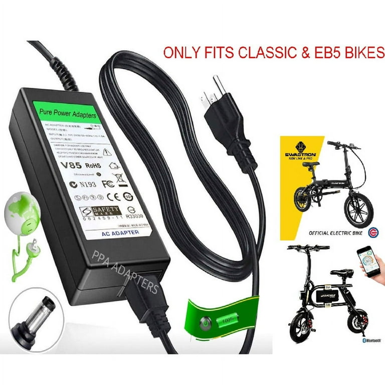 Circle Charger for Swagtron Classic Swagcycle EB5 Electric Bike ONLY