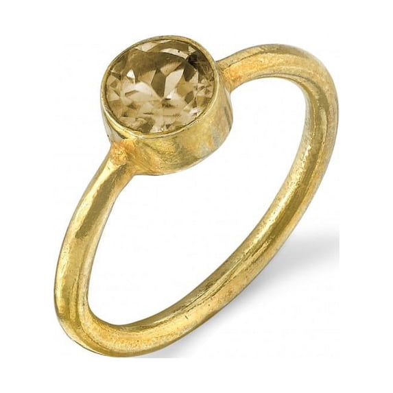 Circle Citrine Ring