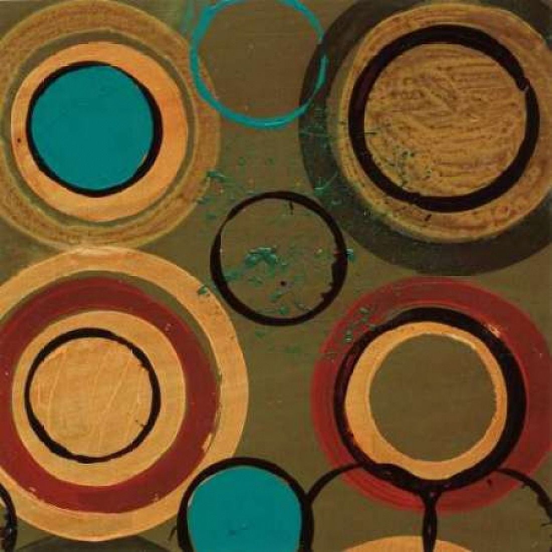Circle Designs I Canvas Art - Leslie Bernsen (24 x 24)