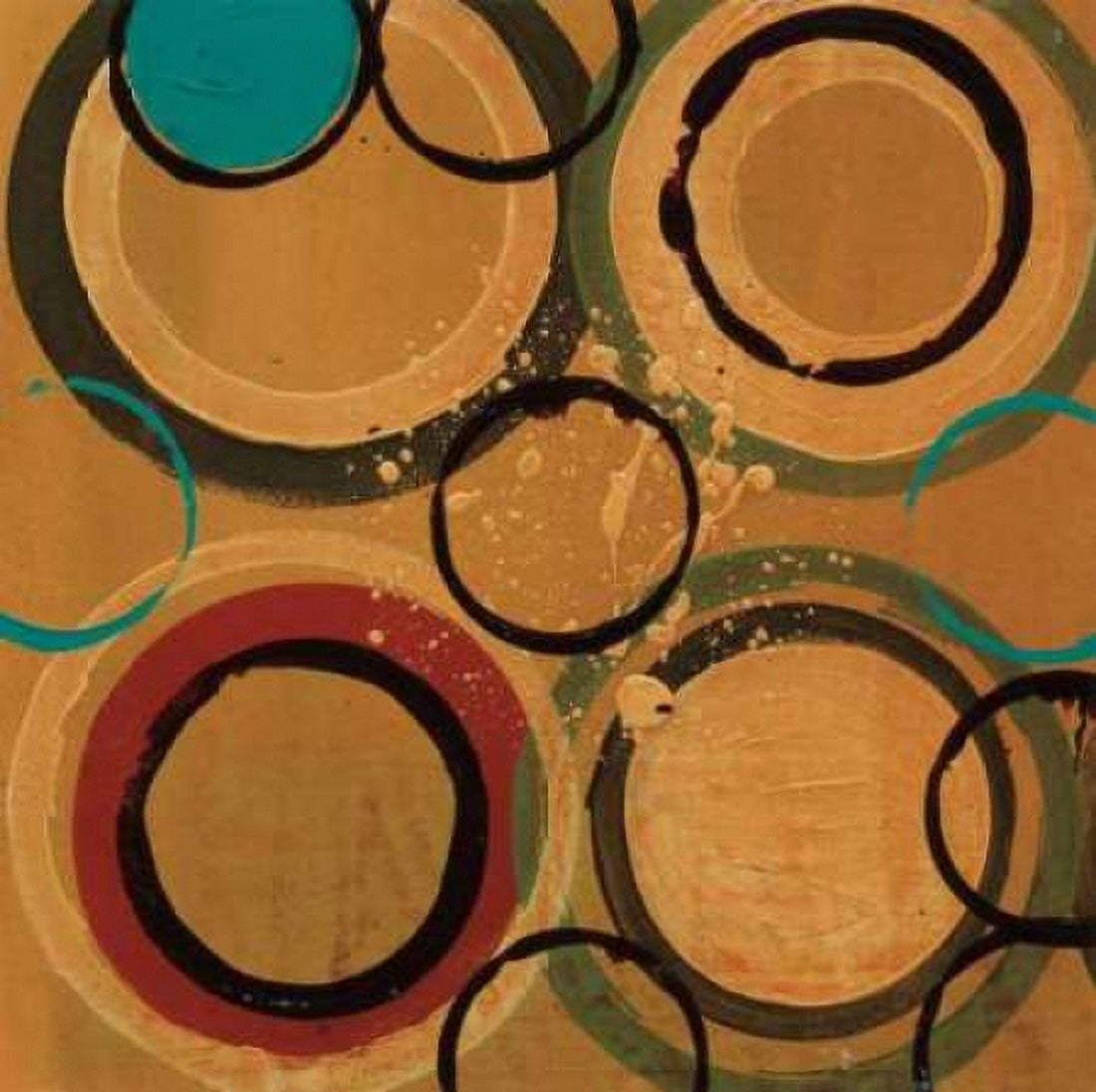 Circle Designs II Canvas Art - Leslie Bernsen (24 x 24)