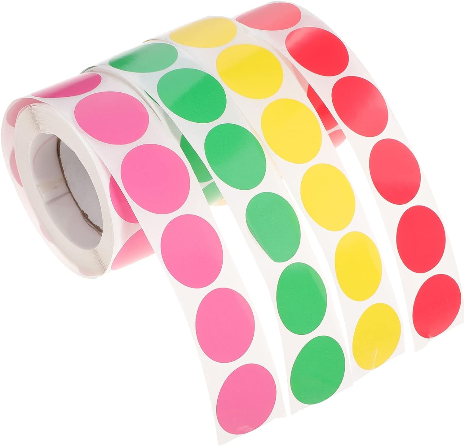 Circle Dot Labels 4 Rolls Colorful Coding Label Stickers Adhesive Dot