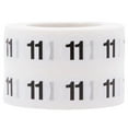thumbnail image 1 of Circle Dot Number 11 Stickers | 0.5" Inch Round | 1,000 Pack, 1 of 2
