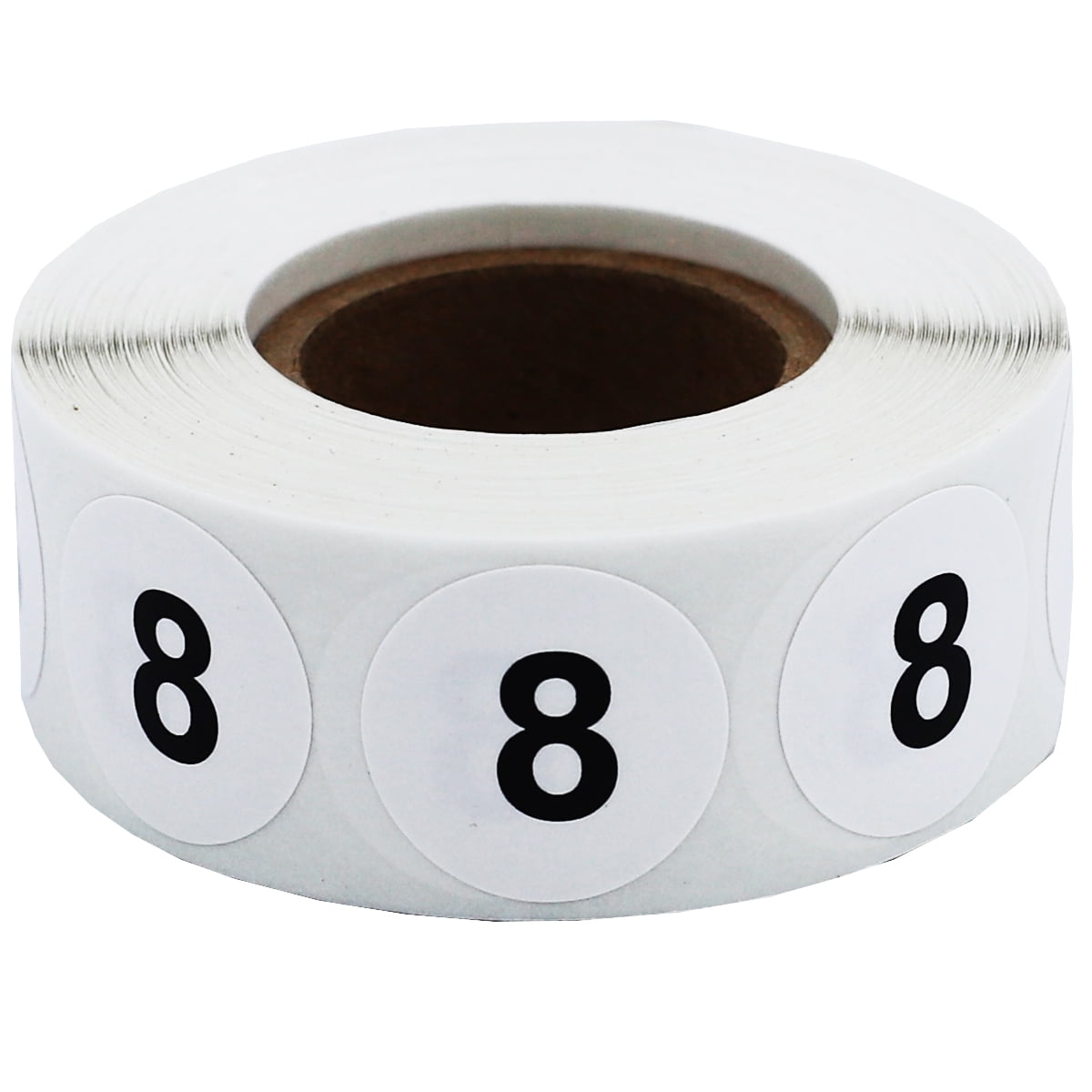 Circle Dot Number 8 Stickers | 0.75