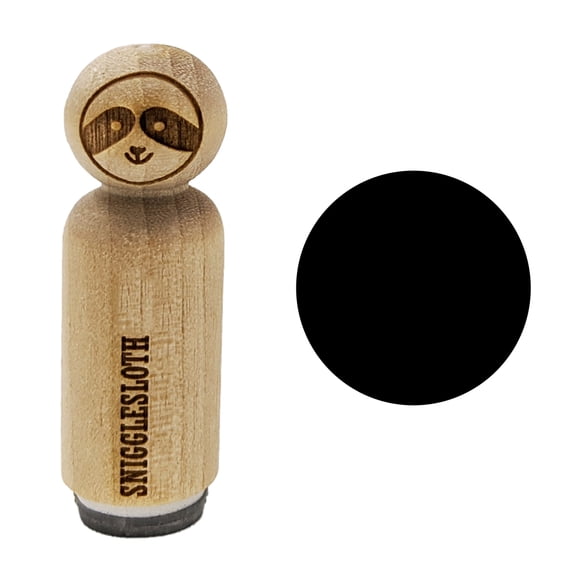 Circle Dot Rubber Stamp for Scrapbooking Crafting Stamping - Mini 1/2 Inch