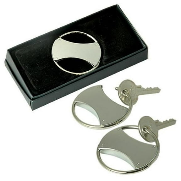 Circle Double Sided Key Ring