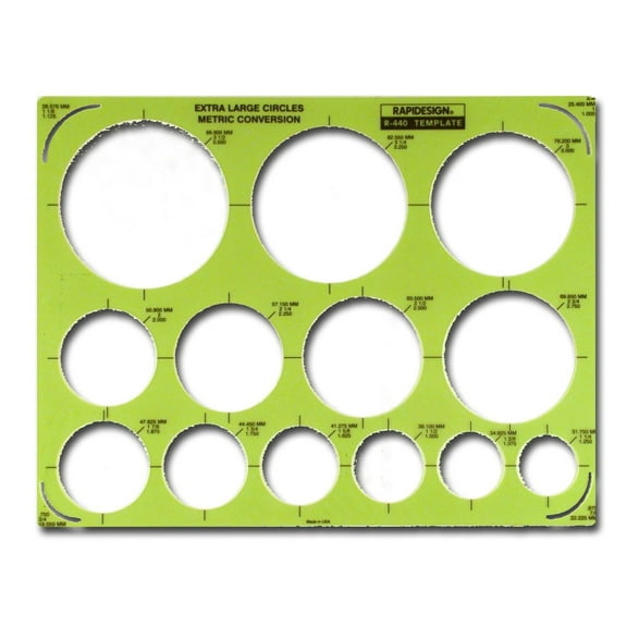 Circle Drafting Templates extra large circles (pack of 2)