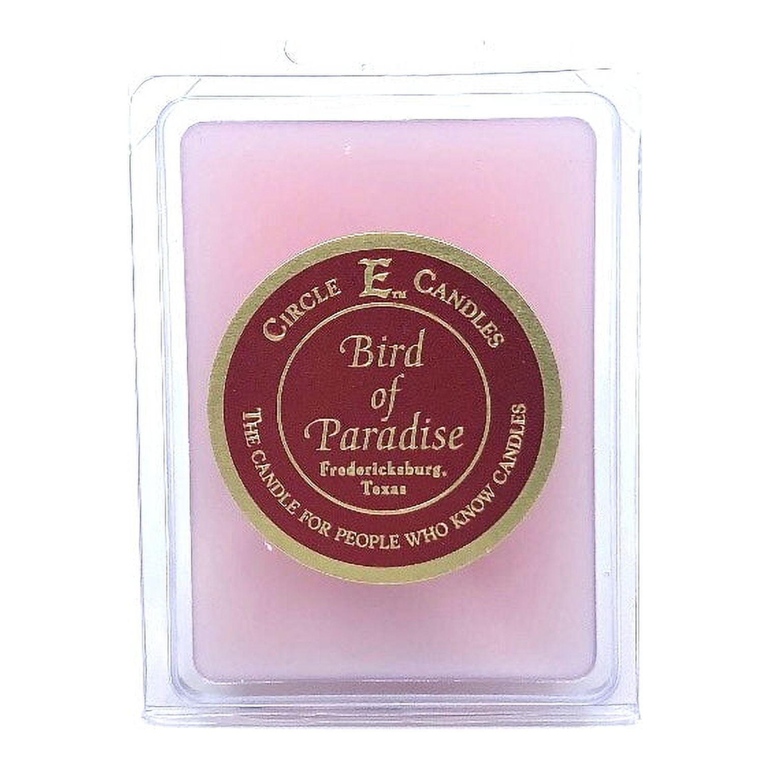 Circle E Candles, Bird of Paradise Scent, Extra Small Size MiniE Tart