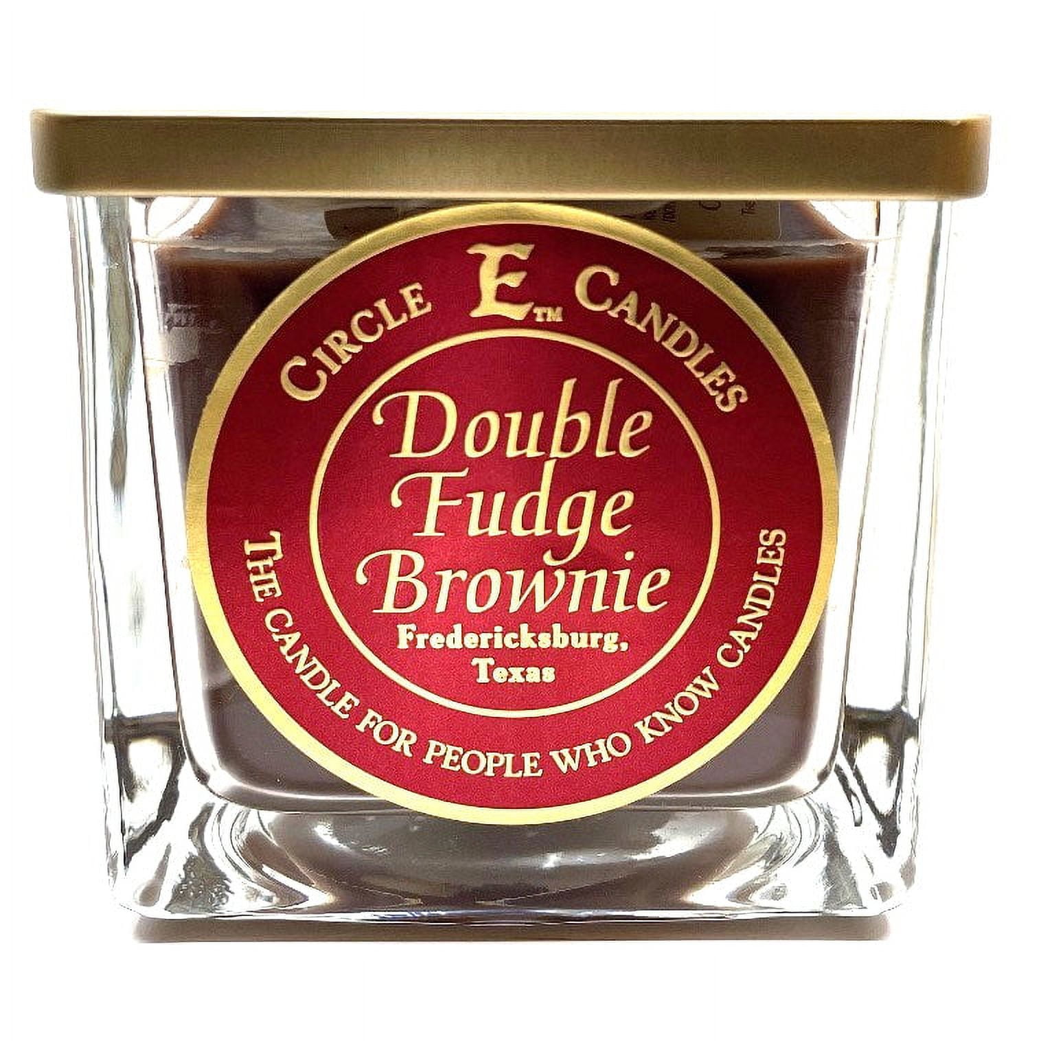 Circle E Candles, Double Fudge Brownie Scent, Large Size Jar Candle