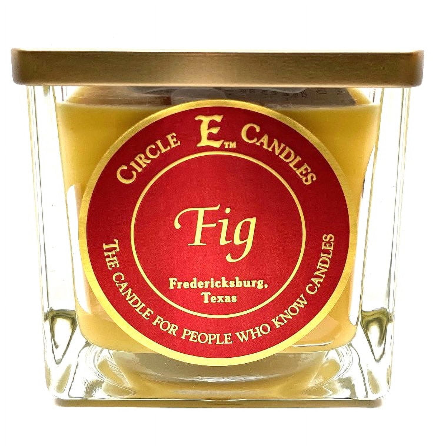 Circle E Candles, Fig Scent, Medium Size Jar Candle, 22oz, 2 Wicks