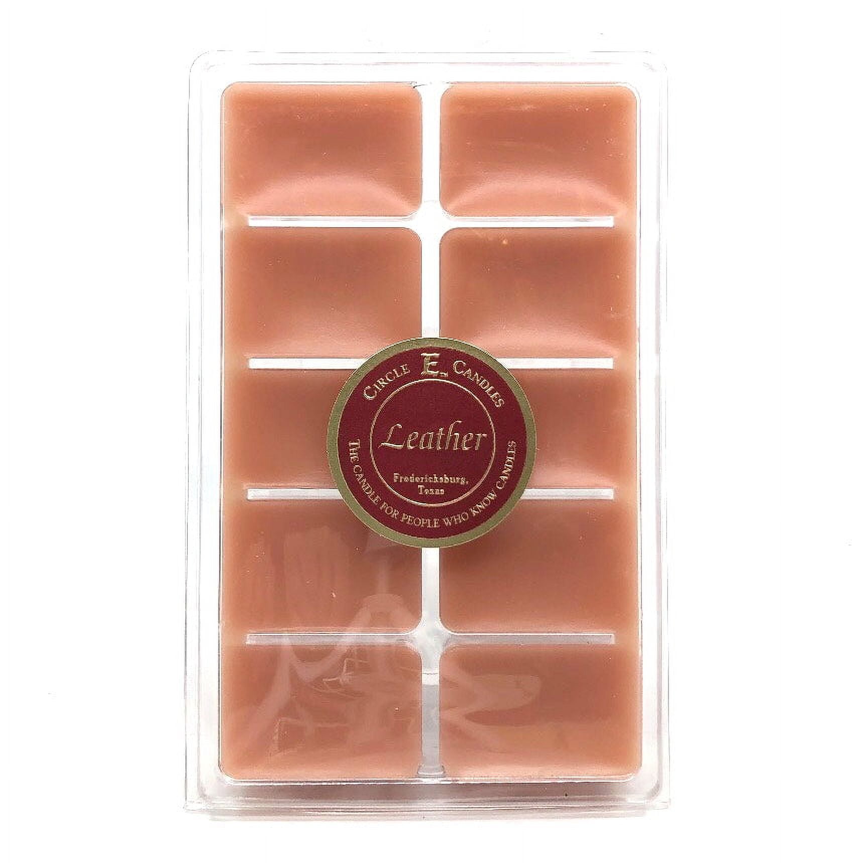 Circle E Candles, Leather Scent, Small Size Tart, 11oz Package of 10