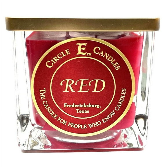 Circle E Candles, Red Scent, Medium Size Jar Candle, 22oz, 2 Wicks