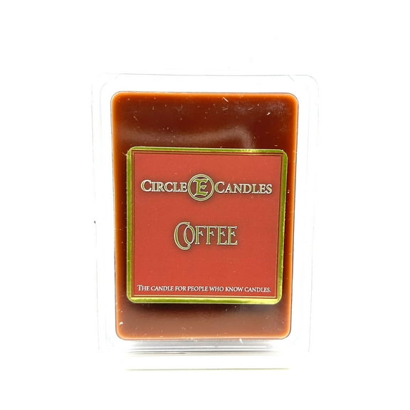 Circle E Candles Wax Melt Tart, Coffee Scent, Pack of 6 Tarts, Extra Small Size 3oz