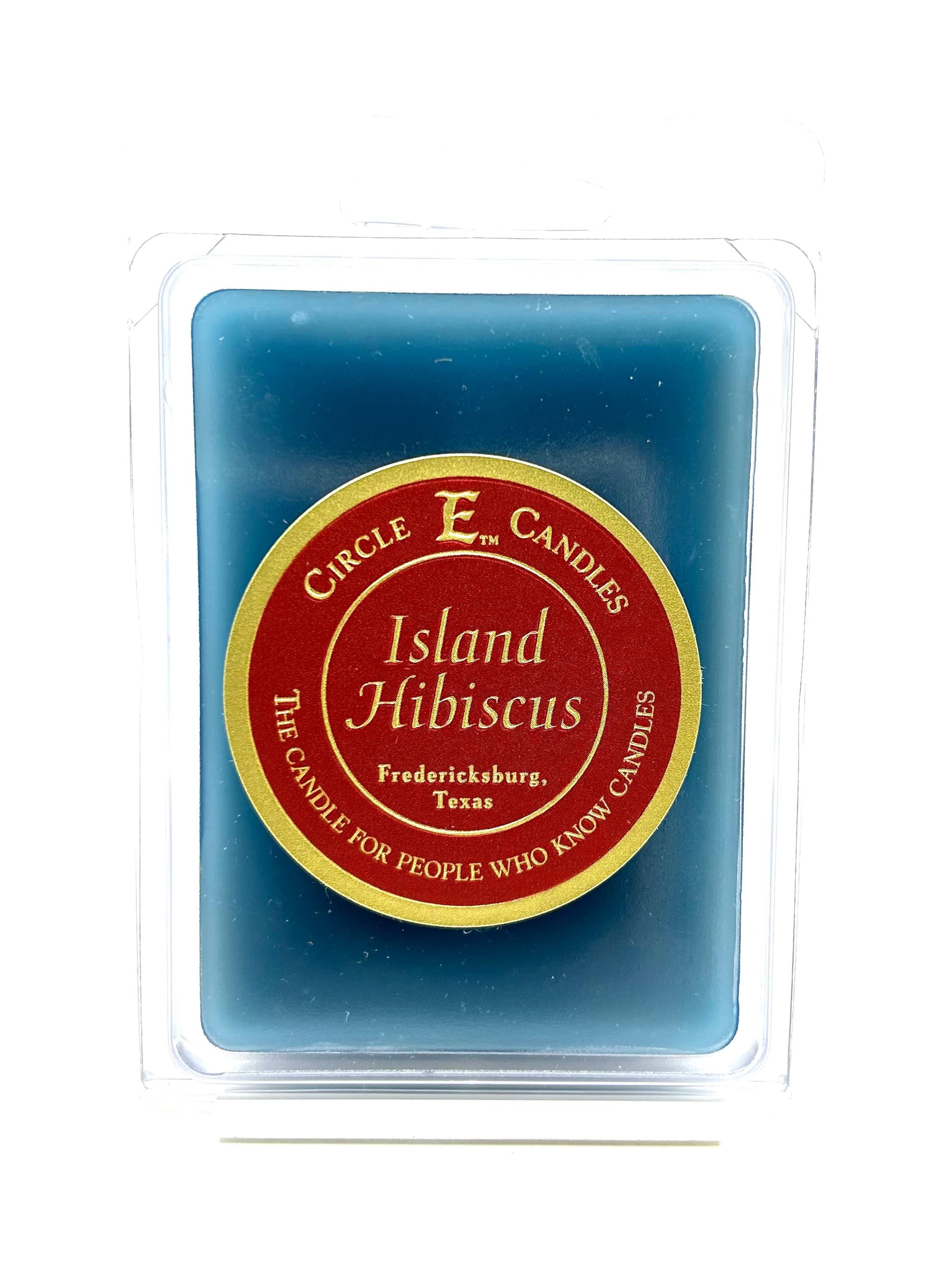Circle E Candles Wax Melt Tart, Island Hibiscus Scent, Pack of 6 Tarts