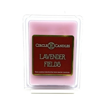 Circle E Candles Wax Melt Tart, Lavender Fields Scent, Pack of 6 Tarts, Extra Small Size 3oz