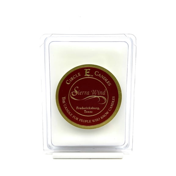 Circle E Candles Wax Melt Tart, Sierra Wind Scent, Pack of 6 Tarts, Extra Small Size 3oz