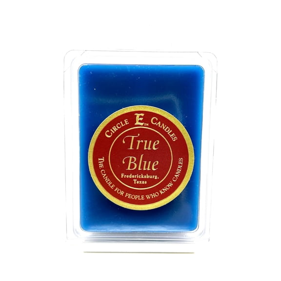 Circle E Candles Wax Melt Tart, True Blue Scent, Pack of 6 Tarts, Extra Small Size 3oz