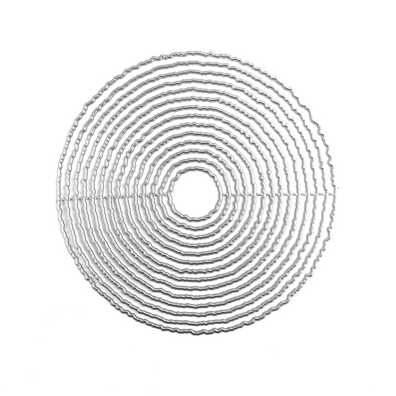 Circle Frame Metal Cutting Dies for DIY Scrapbooking Embossing Stencils Art Gift Note Cards Craft Album Decoration Template Frame Cardmaking