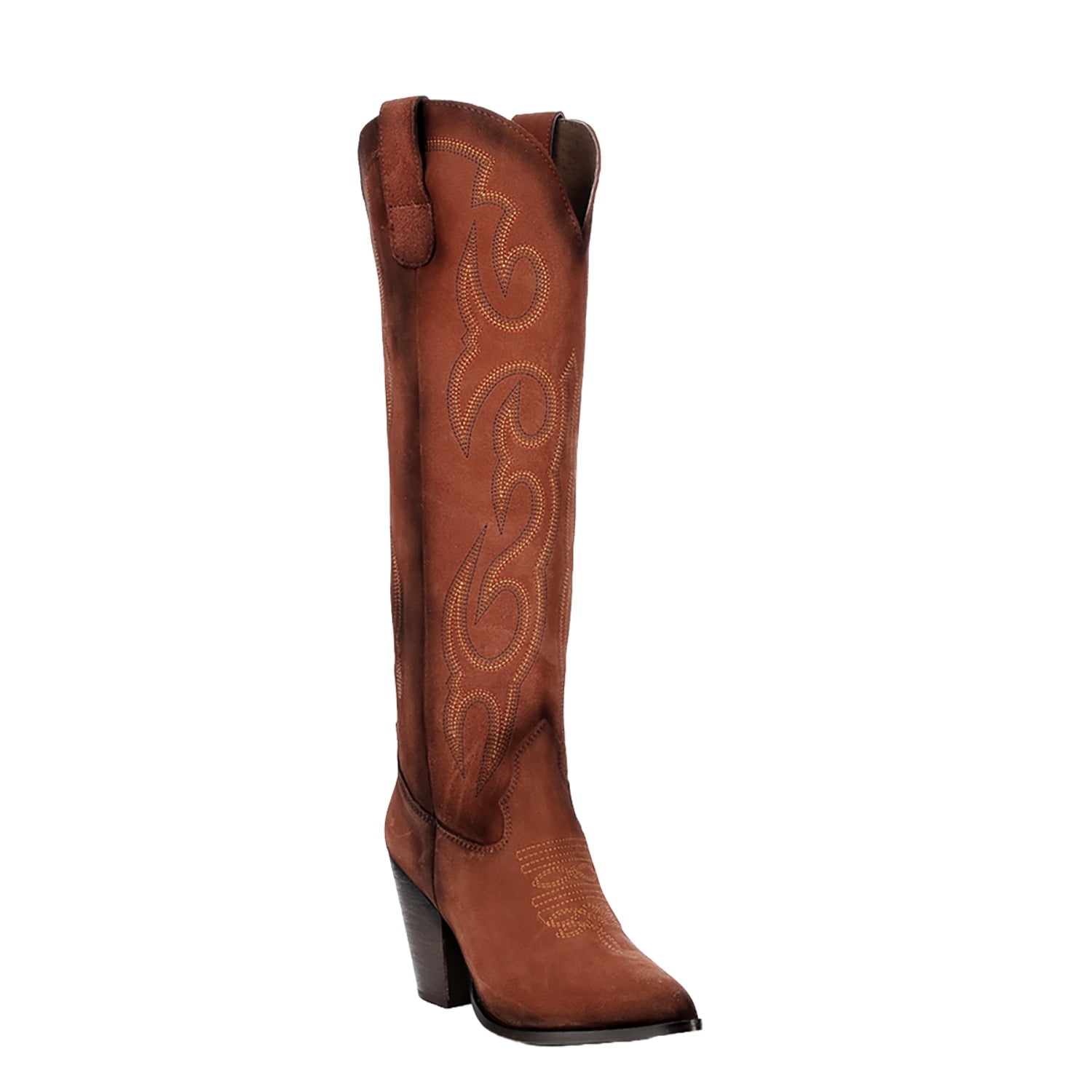 Bottes Cowboy Circle G Z1051 Femme – Marron Shedron Brodé – Taille US 9