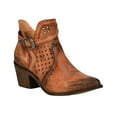 thumbnail image 1 of Circle G Women's Cut Out Ankle Strap Western Booties Round Toe - Q0221 6 M  US, 1 of 1