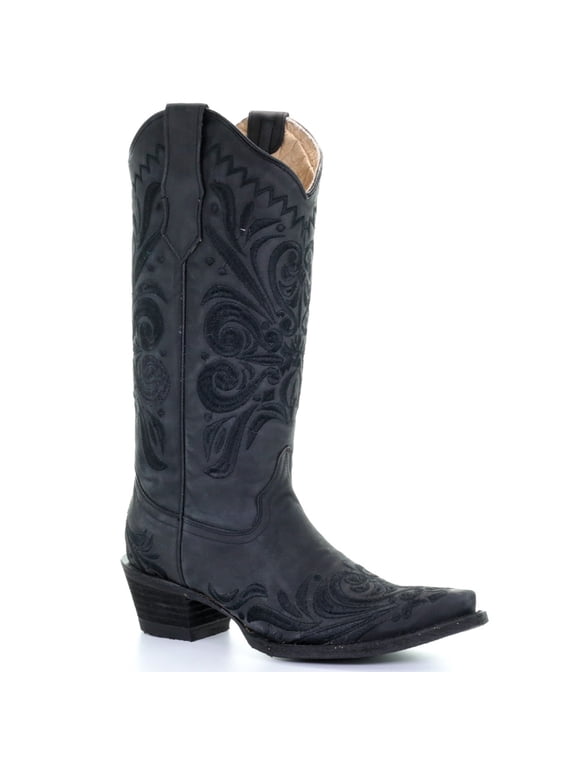 CORRAL Adult Female Filigree Boots, Color: Black, Size: 7, Width: M (L5433-M-7)