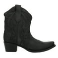 thumbnail image 1 of Circle G by Corral Womens Embroidered And Inlay Snip Toe Cowboy  Ankle Boot, 1 of 5