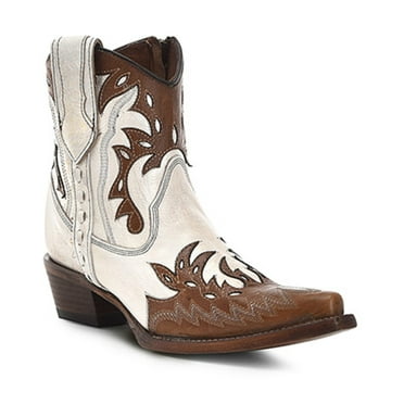 Circle G Women's Outlay Western Booties Snip Toe - L6099 7 1/2 M  US