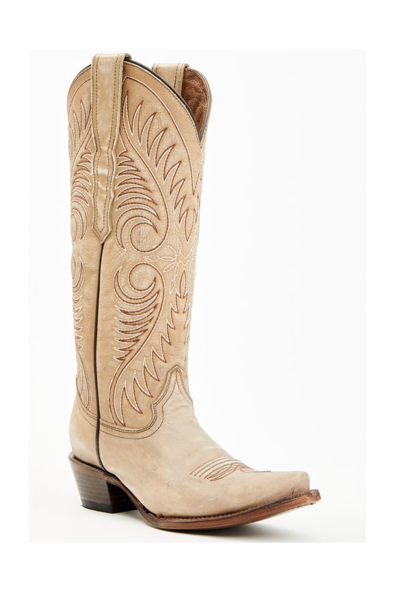 Women's Tall Western Boot Snip Toe Sand 9 M US