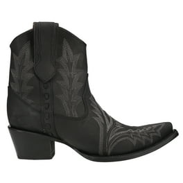 Rag Bone Womens RIO WESTERN Leather Pointed Toe Ankle Boots Walmart