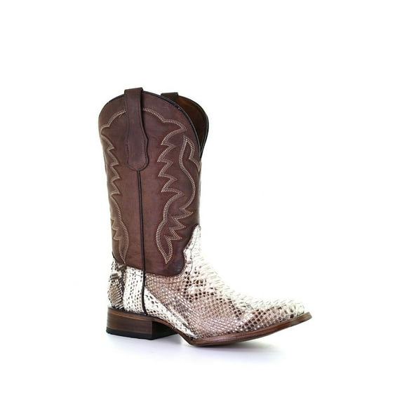 Circle G by Corral Men's Python and Brown Square Toe Boots L5740