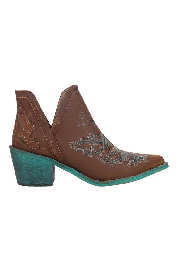 by Corral Womens Embroidered Pull On Pointed Toe Cowboy Ankle Boo