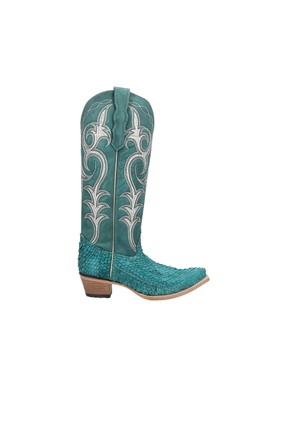 by Corral Womens Fish Embroidered Snip Toe Cowboy Tall Boots