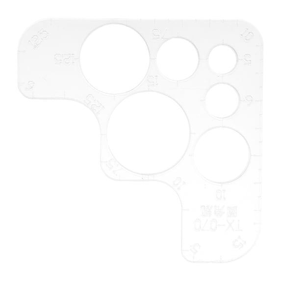 LITINKIMI Lightweight Acrylic Circle Templates with Abrasion Resistant Design for Home Crafting