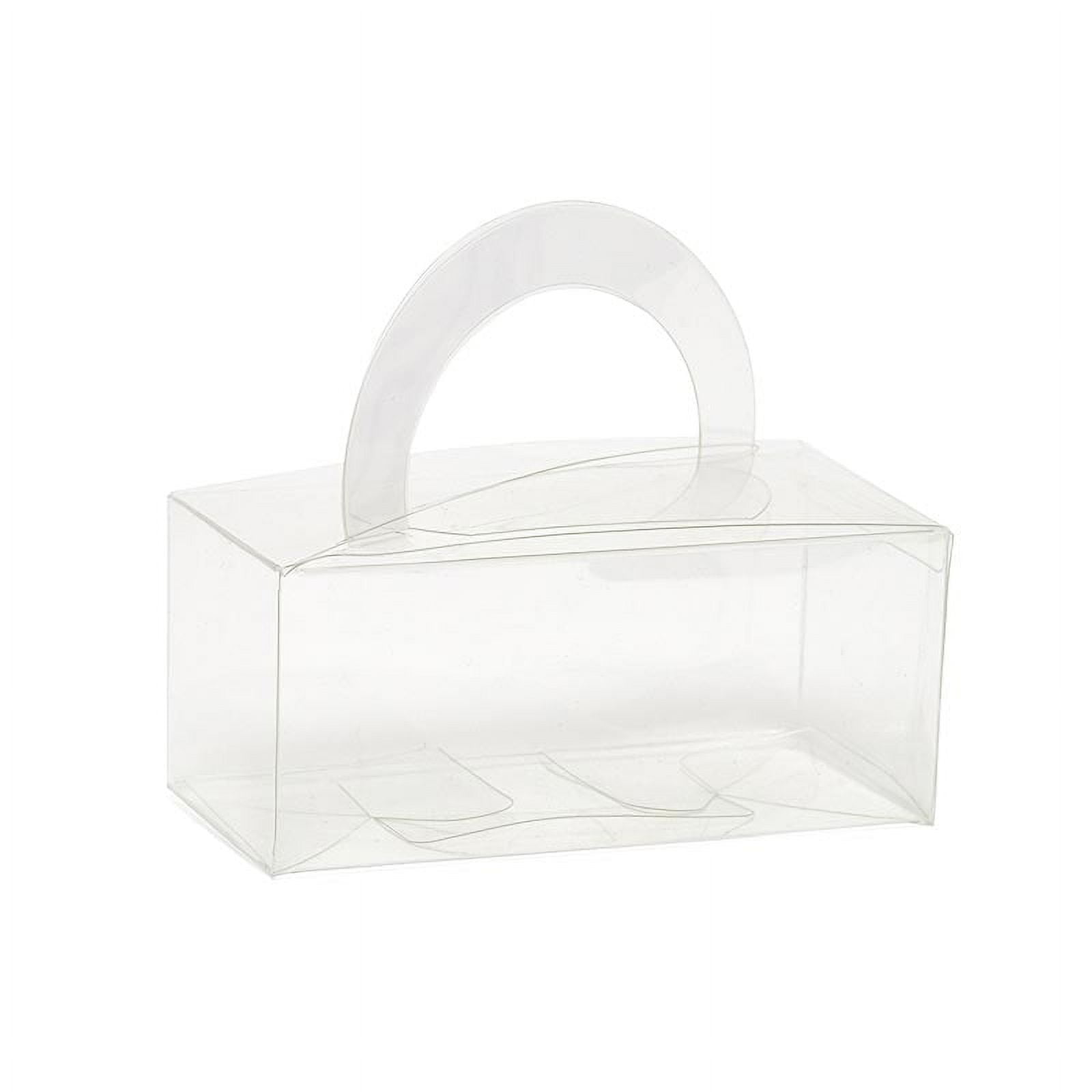 Plastic Gable Boxes 3 x 3 x 3 | Quantity: 50 Width 3 inch by Paper Mart, Clear