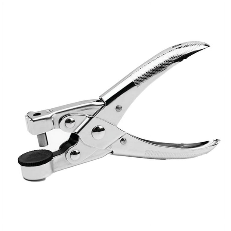 Uxcell 1/4 Single Hole Punch Handheld Hole Puncher Metal Paper Puncher,  Silver 5 Pack