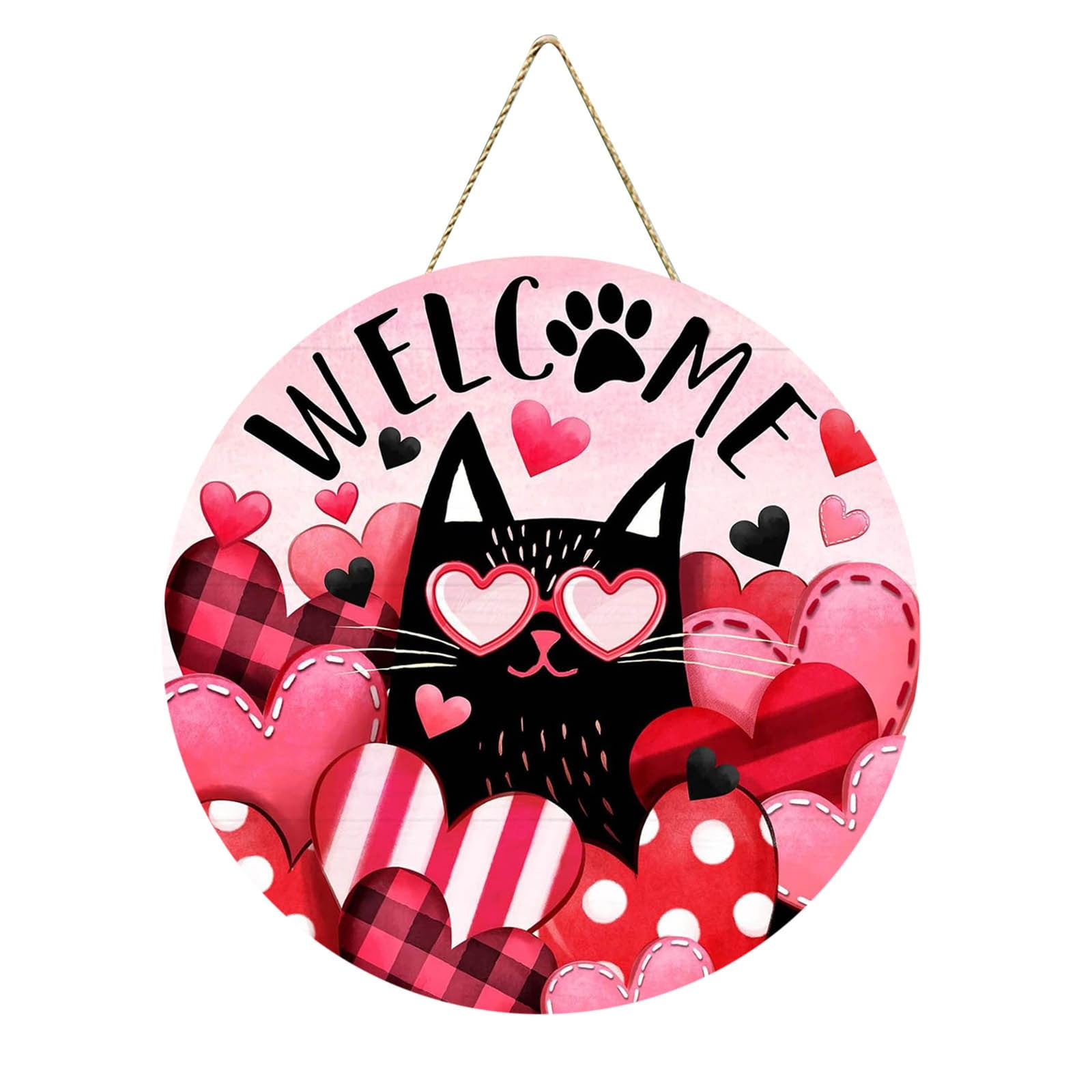 Circle Home Decorations Valentine's Day Front Door Decor For