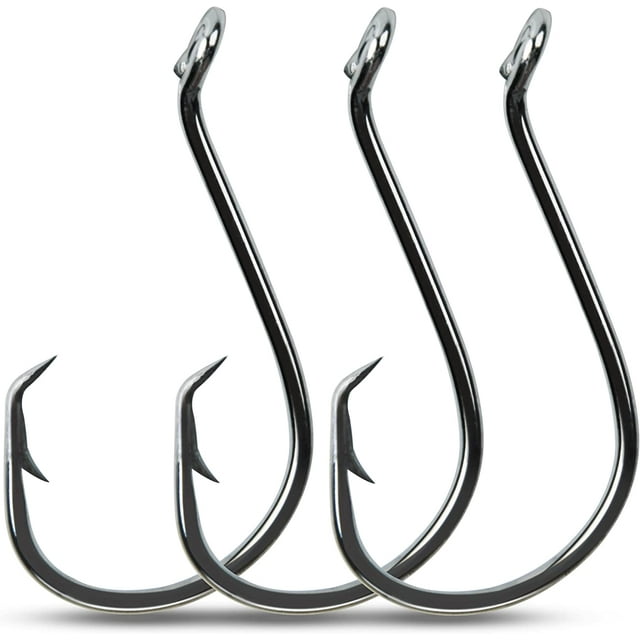 Circle Hooks Saltwater Fishing Hooks, 100pcs Offset Octopus Circle