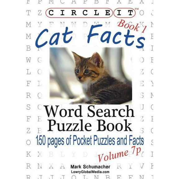 Circle It, Cat Facts, Book 1, Pocket Size, Word Search, Puzzle Book, (Paperback)