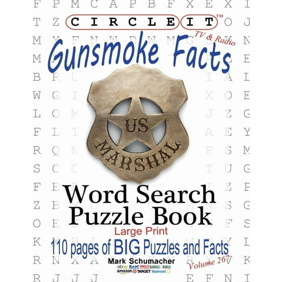 Circle It, Gunsmoke Facts, Word Search, Puzzle Book, (Paperback)