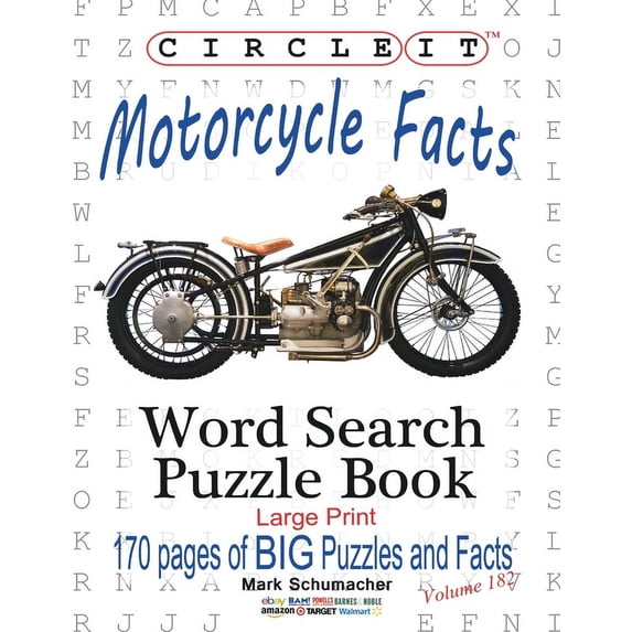 Circle It, Motorcycle Facts, Word Search, Puzzle Book, (Paperback)