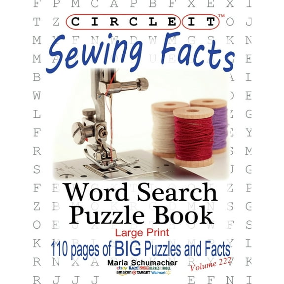 Circle It, Sewing Facts, Word Search, Puzzle Book, (Paperback)