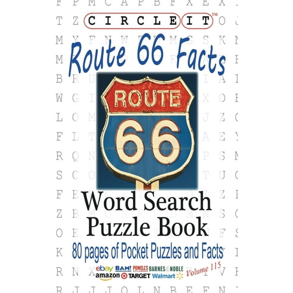 Circle It, U.S. Route 66 Facts, Word Search, Puzzle Book, (Paperback)