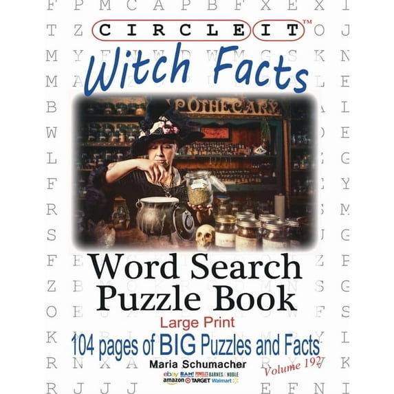 Circle It, Witch Facts, Word Search, Puzzle Book, (Paperback)