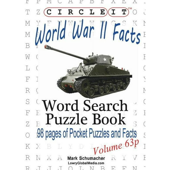 Circle It, World War II Facts, Pocket Size, Word Search, Puzzle Book, (Paperback)