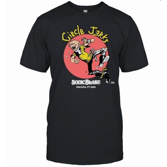 Circle Jerks T-Shirt – SonicBlast Âncora PT 2025 Punk Rock Concert Tee